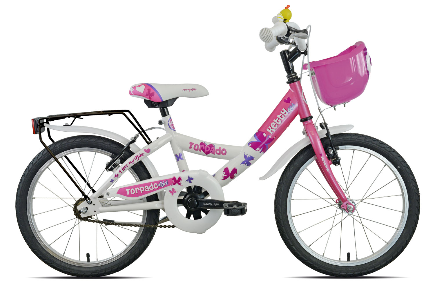 Bicicleta MTB Niña 6-8 Años T636 Maja 20'' 6v Blanco/Rosa Torpado B