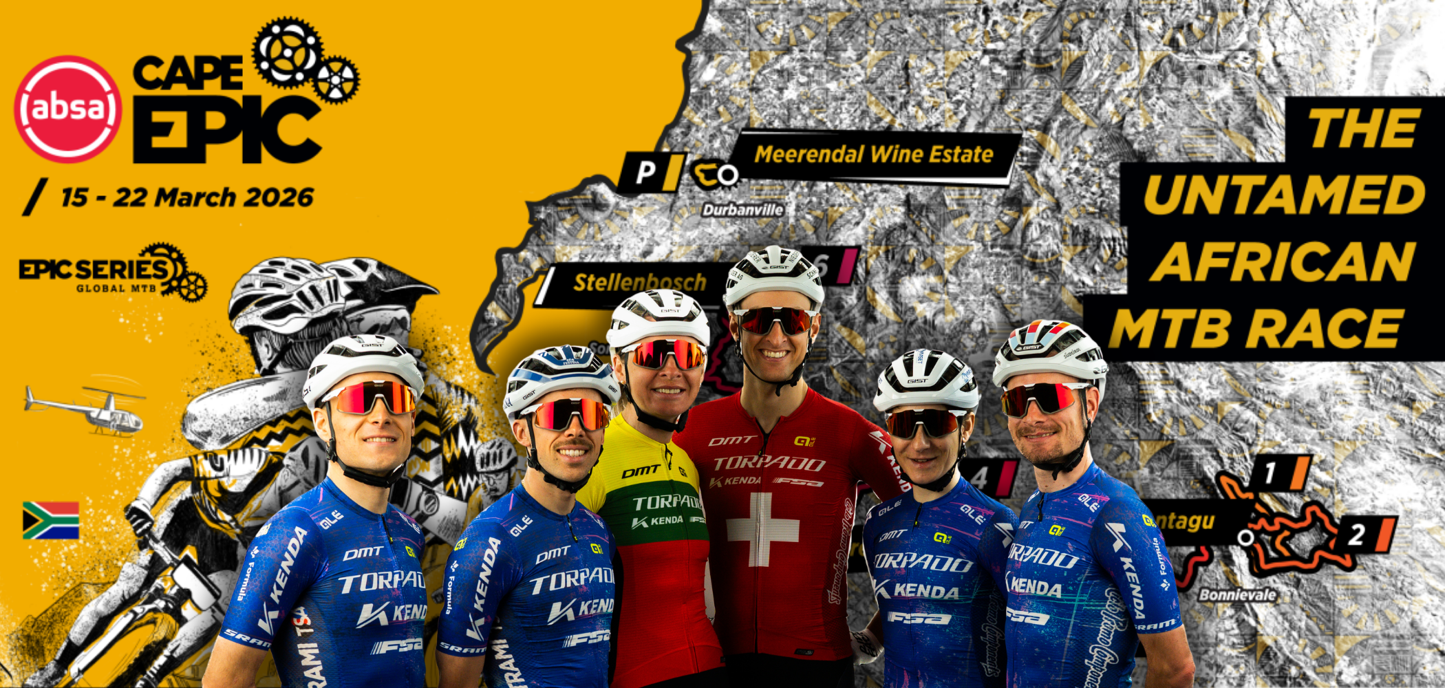 Torpado arriva alla Cape Epic in grande forma!